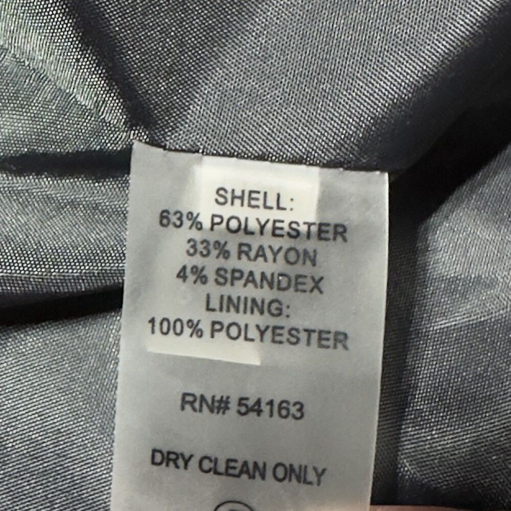 Calvin Klein Women’s Blazer Size 16W Gray Charcoal Office Career Jacket NEW - Picture 4 of 8